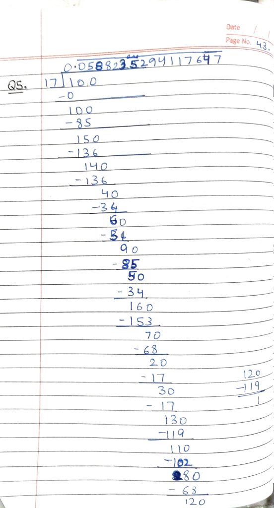 Class 9 Maths Exercise 1.3 | Question 5 Solution